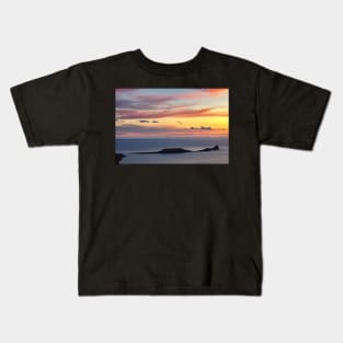 Worms Head, Rhossili Bay Kids T-Shirt